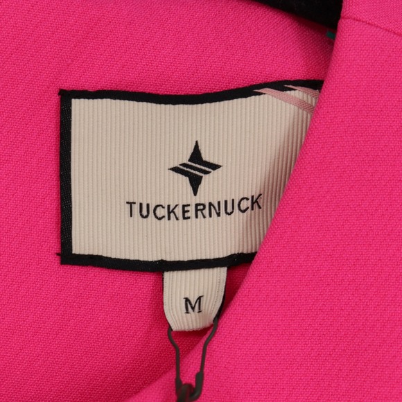 Tuckernuck Women's Hot Pink Feather Mod Ellie Mini Dress Size M Long Sleeve - Picture 8 of 10